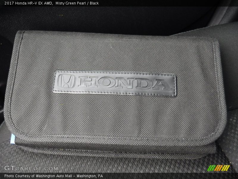 Misty Green Pearl / Black 2017 Honda HR-V EX AWD