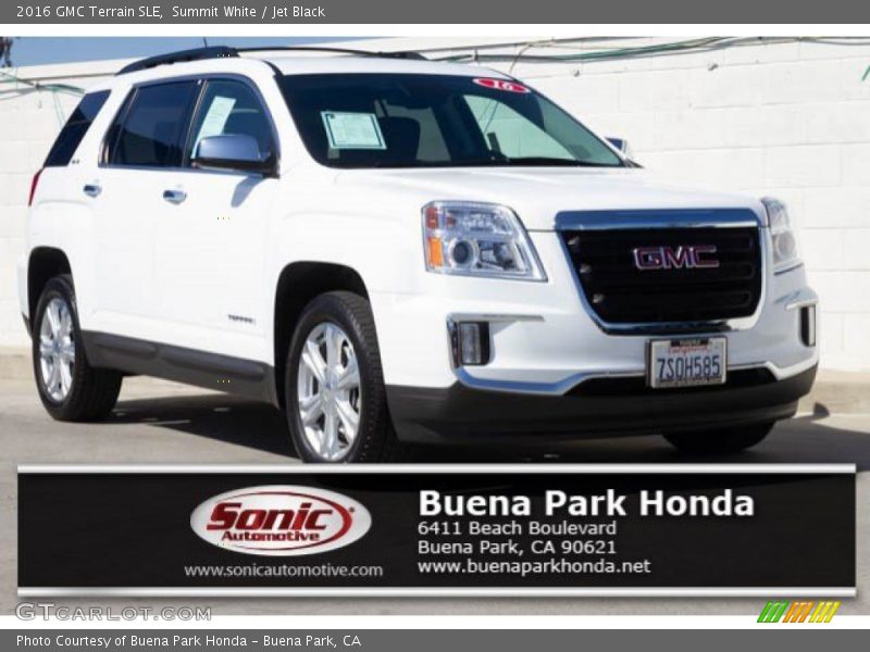 Summit White / Jet Black 2016 GMC Terrain SLE