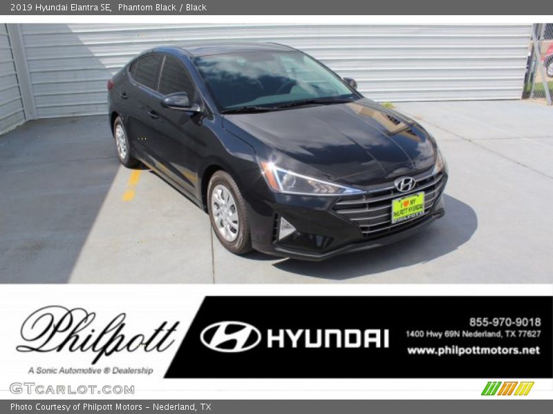 Phantom Black / Black 2019 Hyundai Elantra SE
