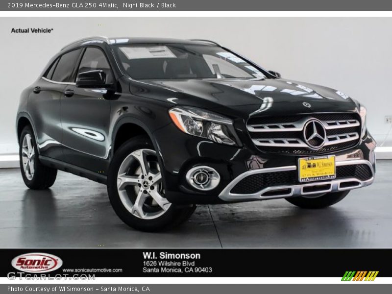 Night Black / Black 2019 Mercedes-Benz GLA 250 4Matic