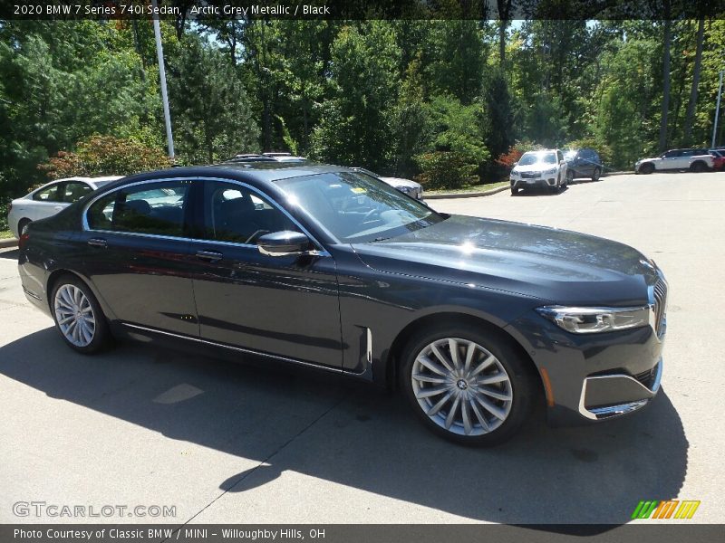 Arctic Grey Metallic / Black 2020 BMW 7 Series 740i Sedan