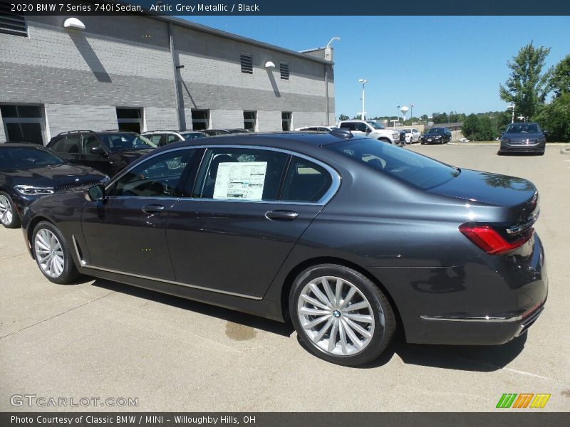 Arctic Grey Metallic / Black 2020 BMW 7 Series 740i Sedan