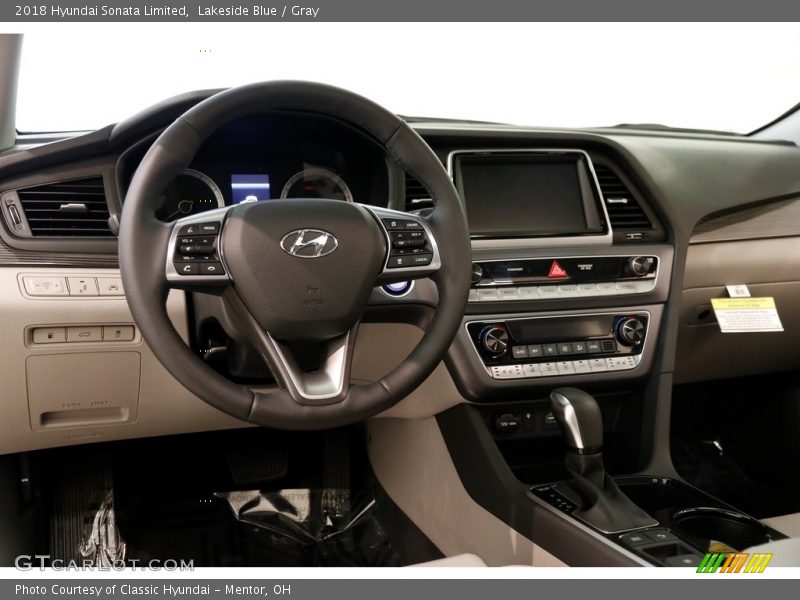 Lakeside Blue / Gray 2018 Hyundai Sonata Limited