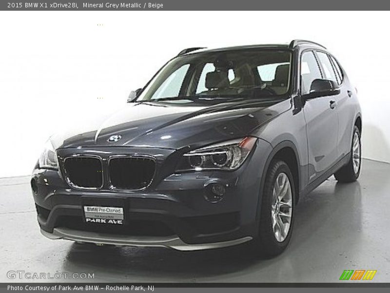 Mineral Grey Metallic / Beige 2015 BMW X1 xDrive28i