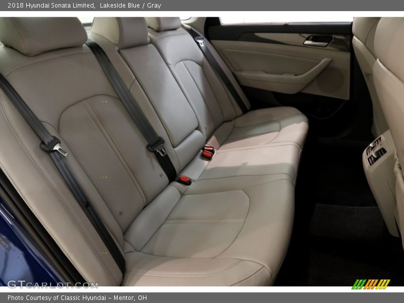Lakeside Blue / Gray 2018 Hyundai Sonata Limited