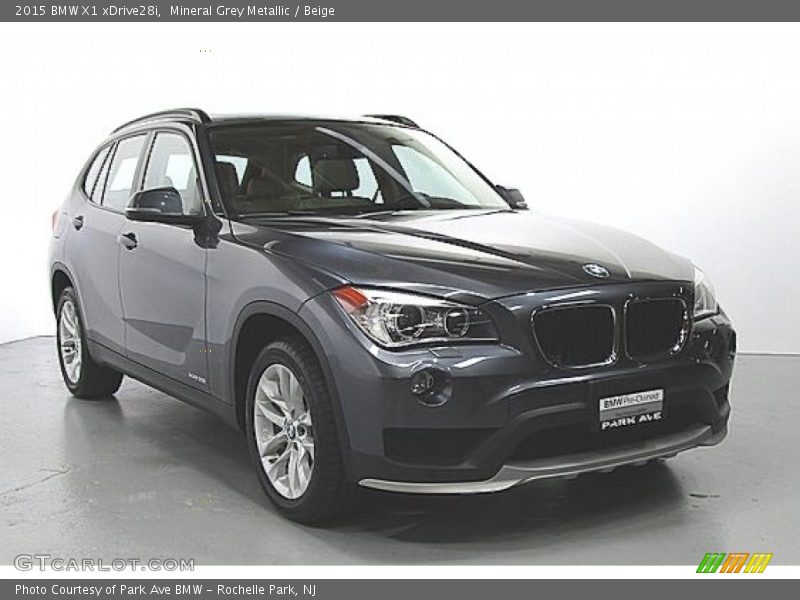 Mineral Grey Metallic / Beige 2015 BMW X1 xDrive28i