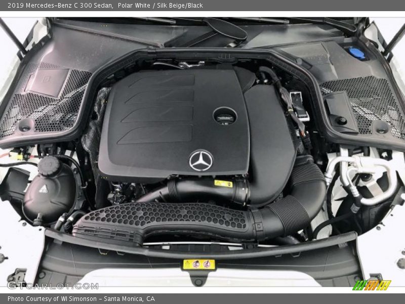 Polar White / Silk Beige/Black 2019 Mercedes-Benz C 300 Sedan