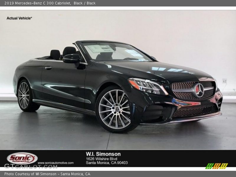 Black / Black 2019 Mercedes-Benz C 300 Cabriolet