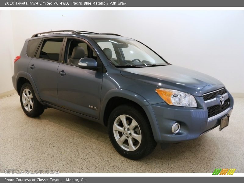 Pacific Blue Metallic / Ash Gray 2010 Toyota RAV4 Limited V6 4WD