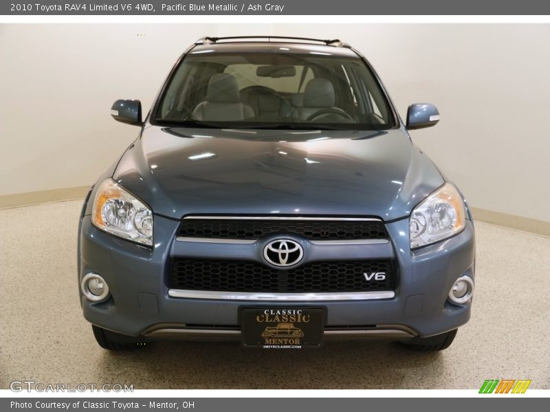 Pacific Blue Metallic / Ash Gray 2010 Toyota RAV4 Limited V6 4WD