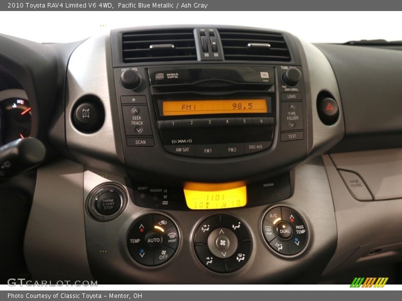 Pacific Blue Metallic / Ash Gray 2010 Toyota RAV4 Limited V6 4WD