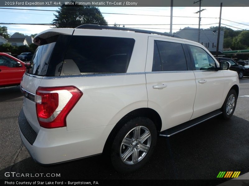 White Platinum Metallic Tri-Coat / Ebony 2019 Ford Expedition XLT 4x4