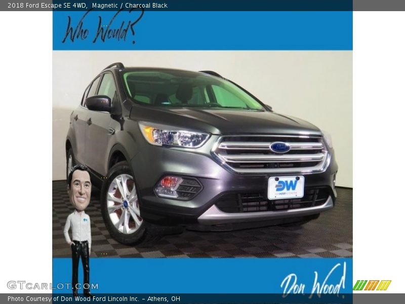 Magnetic / Charcoal Black 2018 Ford Escape SE 4WD