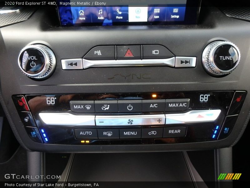 Controls of 2020 Explorer ST 4WD