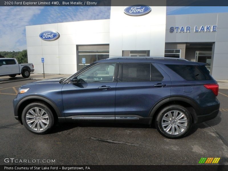 Blue Metallic / Ebony 2020 Ford Explorer Limited 4WD