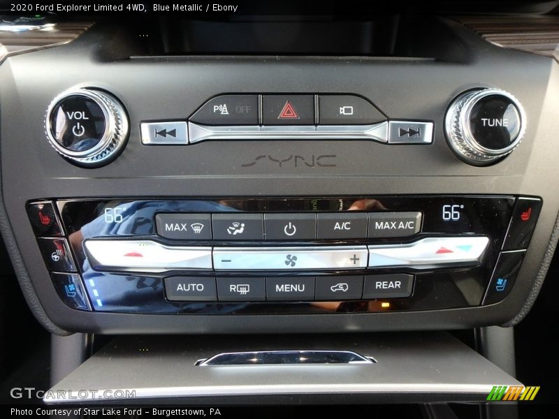 Controls of 2020 Explorer Limited 4WD