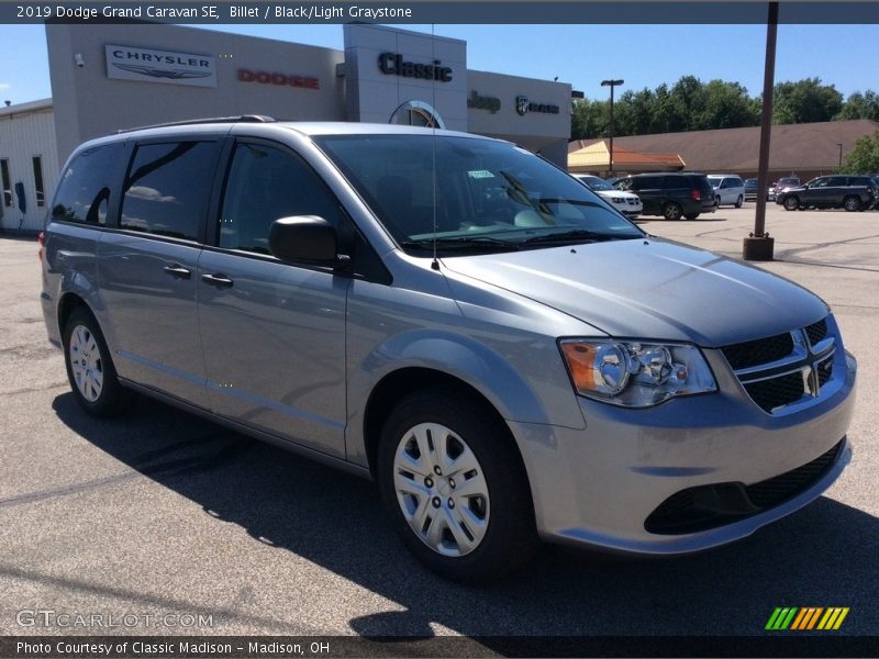 Billet / Black/Light Graystone 2019 Dodge Grand Caravan SE