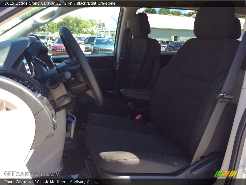 Billet / Black/Light Graystone 2019 Dodge Grand Caravan SE