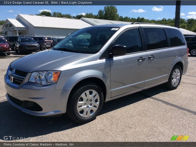 Billet / Black/Light Graystone 2019 Dodge Grand Caravan SE