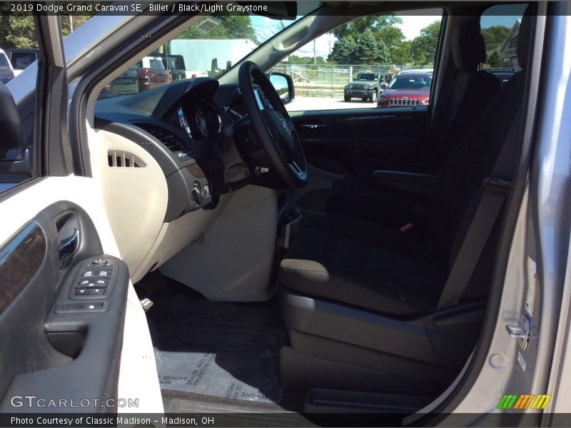 Billet / Black/Light Graystone 2019 Dodge Grand Caravan SE