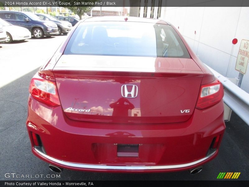 San Marino Red / Black 2014 Honda Accord EX-L V6 Coupe