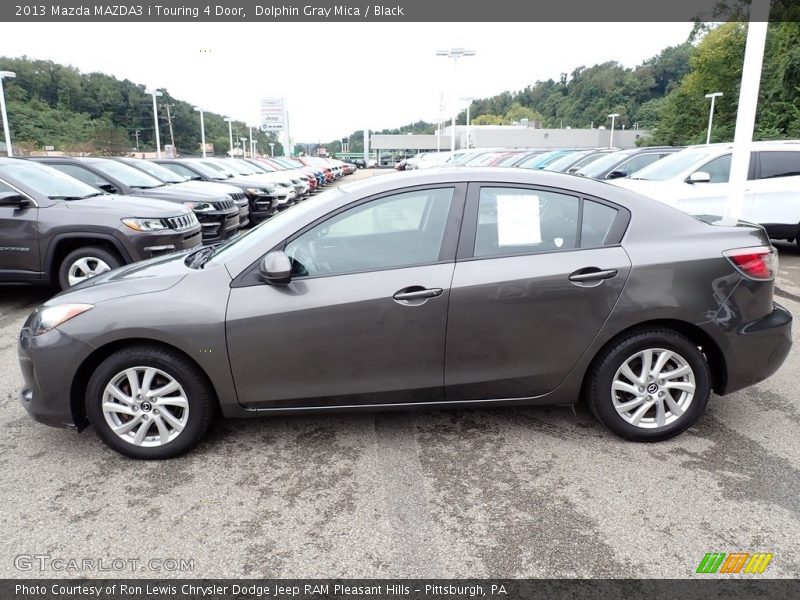 Dolphin Gray Mica / Black 2013 Mazda MAZDA3 i Touring 4 Door