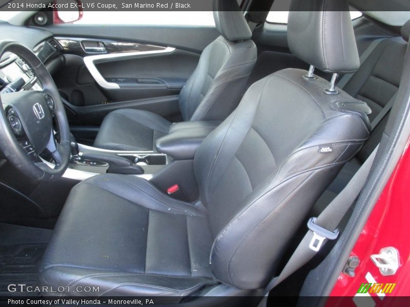 San Marino Red / Black 2014 Honda Accord EX-L V6 Coupe
