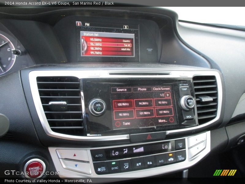 San Marino Red / Black 2014 Honda Accord EX-L V6 Coupe