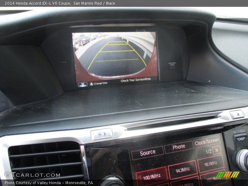 San Marino Red / Black 2014 Honda Accord EX-L V6 Coupe