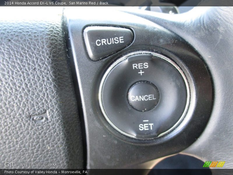 San Marino Red / Black 2014 Honda Accord EX-L V6 Coupe