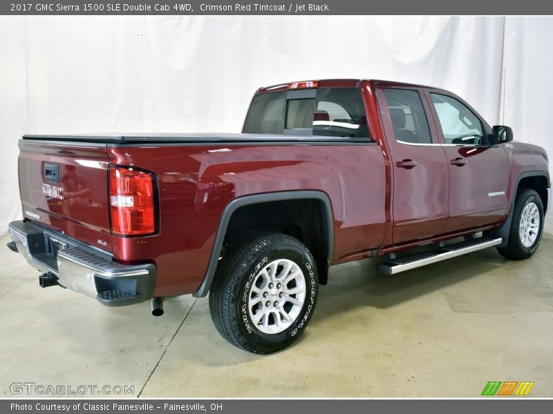 Crimson Red Tintcoat / Jet Black 2017 GMC Sierra 1500 SLE Double Cab 4WD