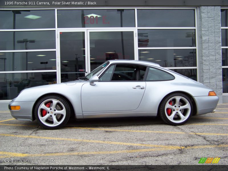 Polar Silver Metallic / Black 1996 Porsche 911 Carrera