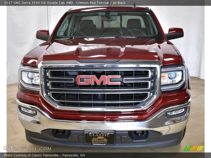 Crimson Red Tintcoat / Jet Black 2017 GMC Sierra 1500 SLE Double Cab 4WD