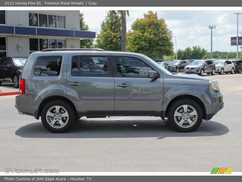 Polished Metal Metallic / Gray 2013 Honda Pilot EX