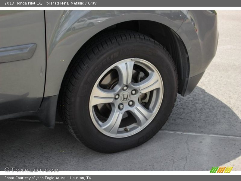Polished Metal Metallic / Gray 2013 Honda Pilot EX
