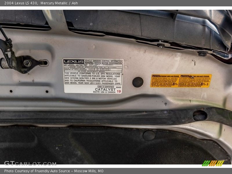 Mercury Metallic / Ash 2004 Lexus LS 430