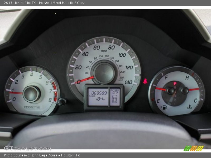 Polished Metal Metallic / Gray 2013 Honda Pilot EX