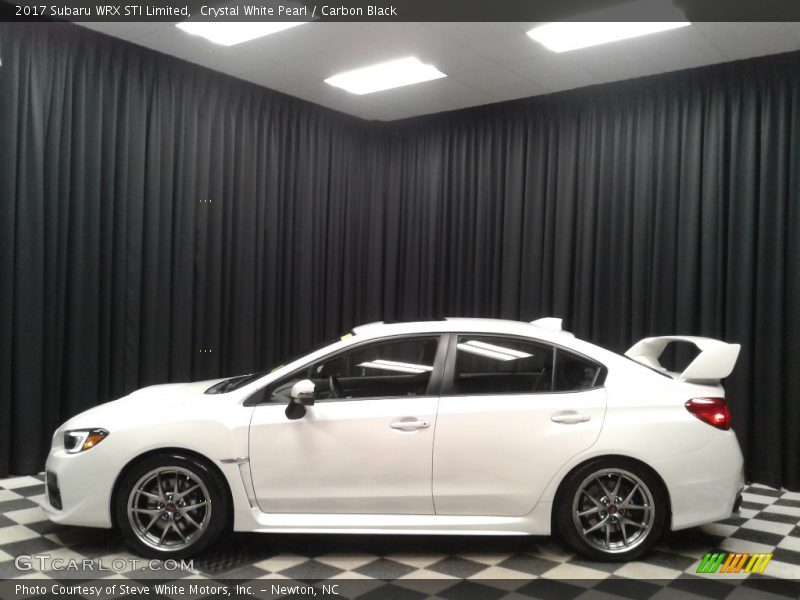 Crystal White Pearl / Carbon Black 2017 Subaru WRX STI Limited