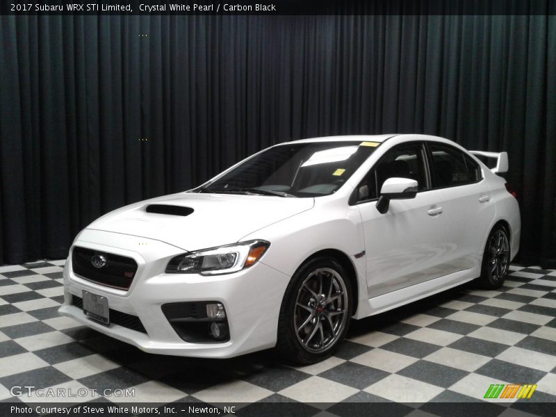 Crystal White Pearl / Carbon Black 2017 Subaru WRX STI Limited
