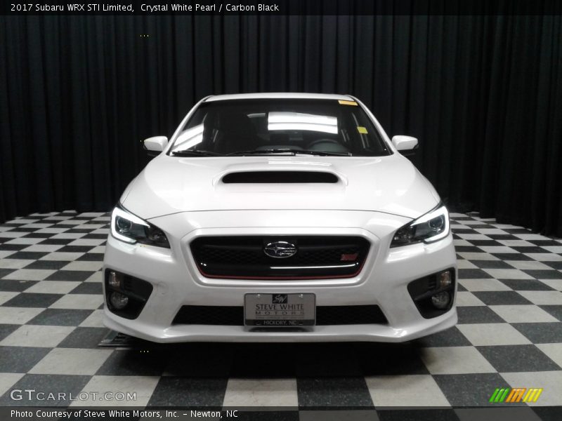 Crystal White Pearl / Carbon Black 2017 Subaru WRX STI Limited