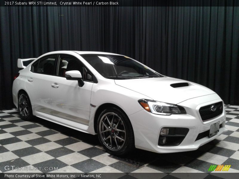 Crystal White Pearl / Carbon Black 2017 Subaru WRX STI Limited