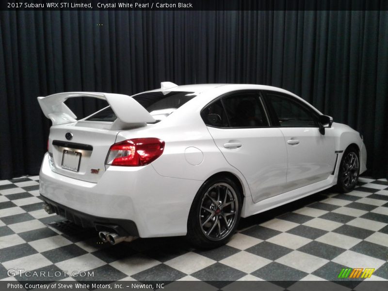 Crystal White Pearl / Carbon Black 2017 Subaru WRX STI Limited