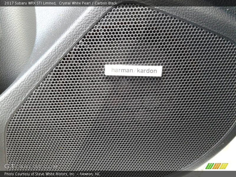 Crystal White Pearl / Carbon Black 2017 Subaru WRX STI Limited