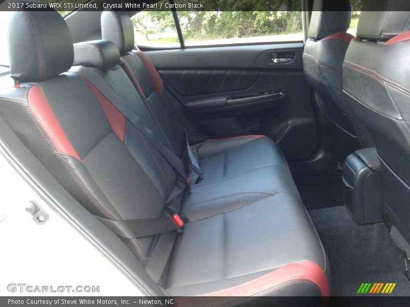 Crystal White Pearl / Carbon Black 2017 Subaru WRX STI Limited