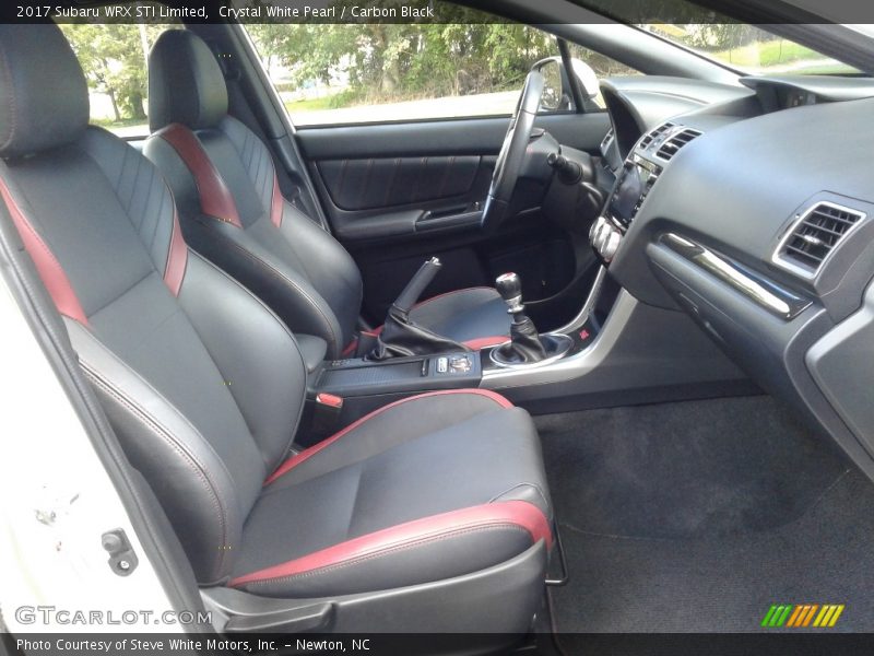 Crystal White Pearl / Carbon Black 2017 Subaru WRX STI Limited