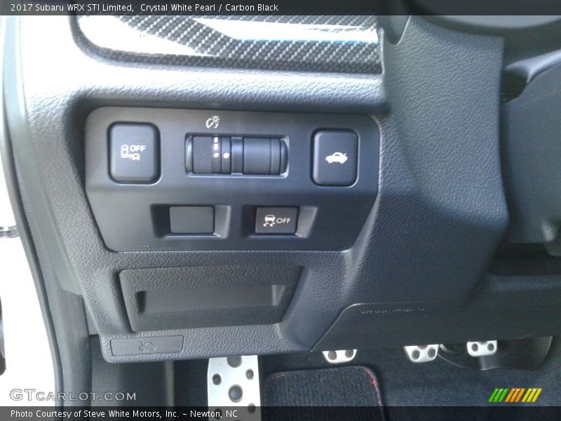Crystal White Pearl / Carbon Black 2017 Subaru WRX STI Limited