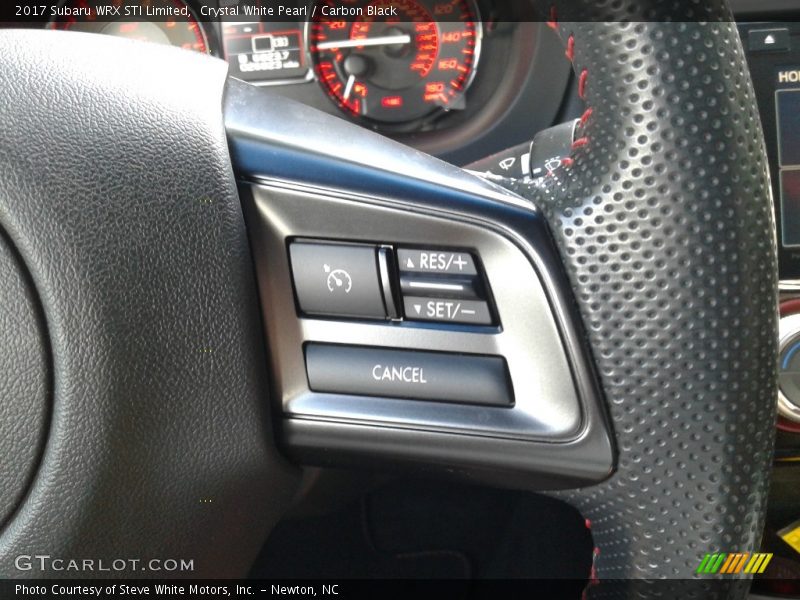 Crystal White Pearl / Carbon Black 2017 Subaru WRX STI Limited