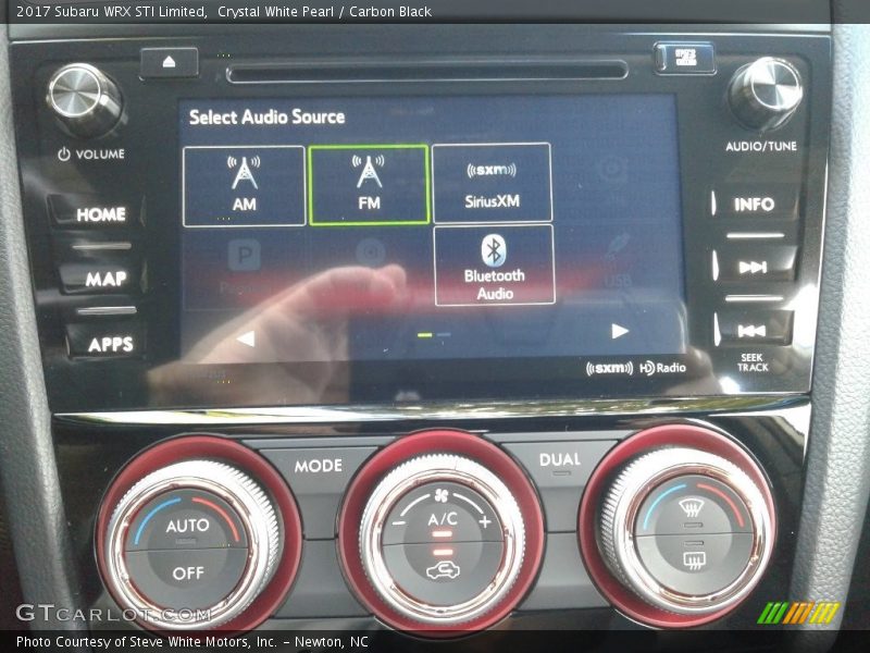 Crystal White Pearl / Carbon Black 2017 Subaru WRX STI Limited
