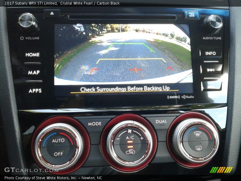 Crystal White Pearl / Carbon Black 2017 Subaru WRX STI Limited