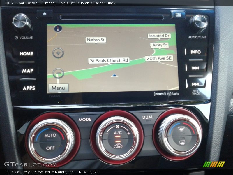 Crystal White Pearl / Carbon Black 2017 Subaru WRX STI Limited